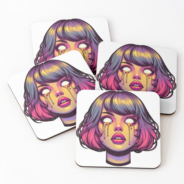 Item preview, Psychedelic Crying Girl Face #1 designed and sold by TheRumblingNerd.