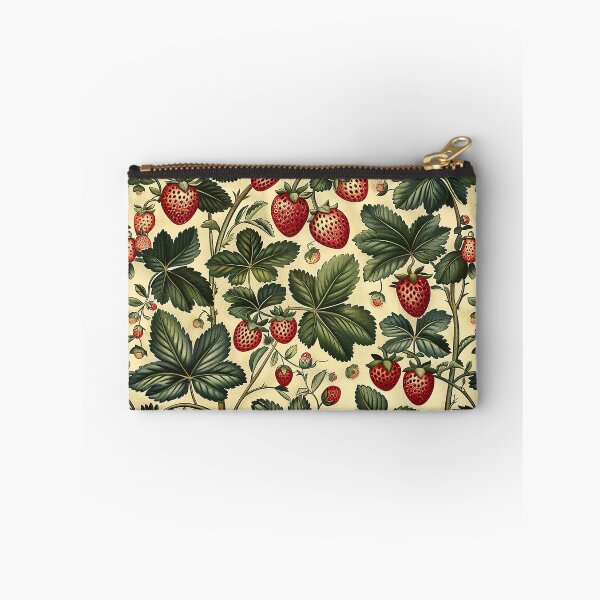 Item preview, Strawberry Wildflowers Illustration on Beige designed and sold by NikkofTime.
