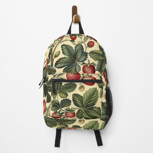 Item preview, Strawberry Wildflowers Illustration on Beige designed and sold by NikkofTime.