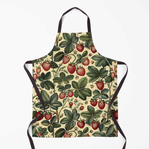 Item preview, Strawberry Wildflowers Illustration on Beige designed and sold by NikkofTime.