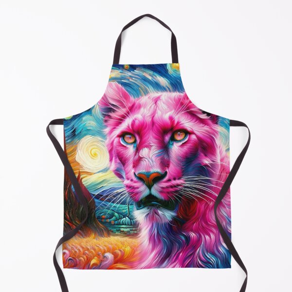 Item preview, Vibrant Panther in Pink: A Van Gogh Fantasy designed and sold by Suzana Djordjevic.