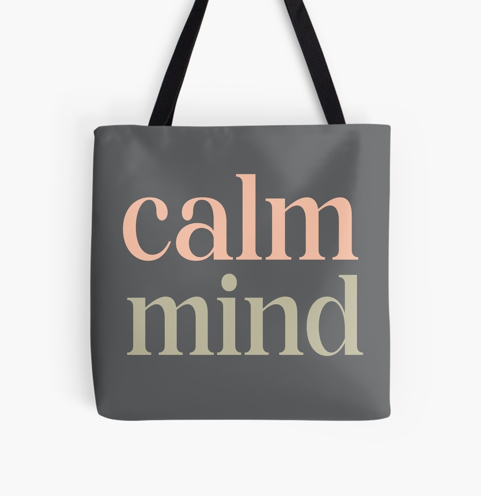 Calm Mind Pastel Tote Bag