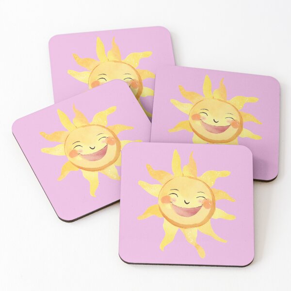 Item preview, Watercolor Cute Smiling Happy Sun designed and sold by FarmOfCuties.