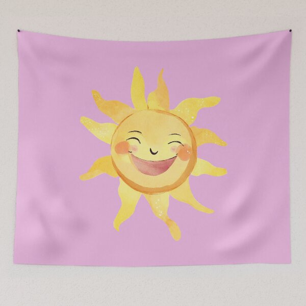 Item preview, Watercolor Cute Smiling Happy Sun designed and sold by FarmOfCuties.