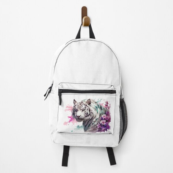Item preview, a white tiger as a watercolor designed and sold by Rose Design & Photos.