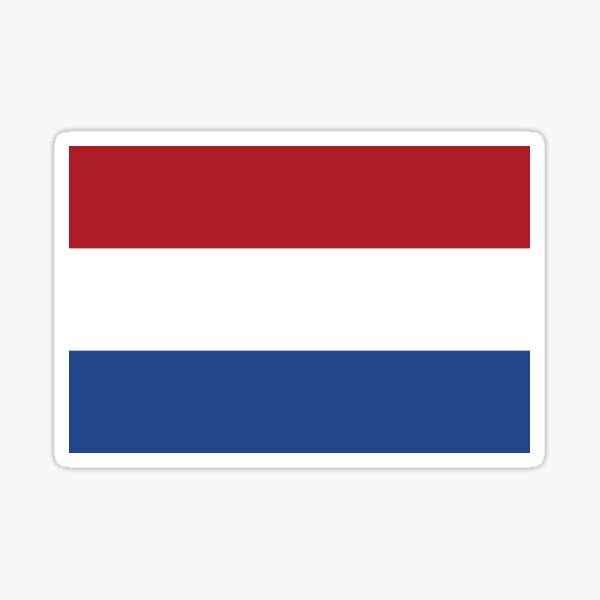 Official Flag of the Netherlands Sticker