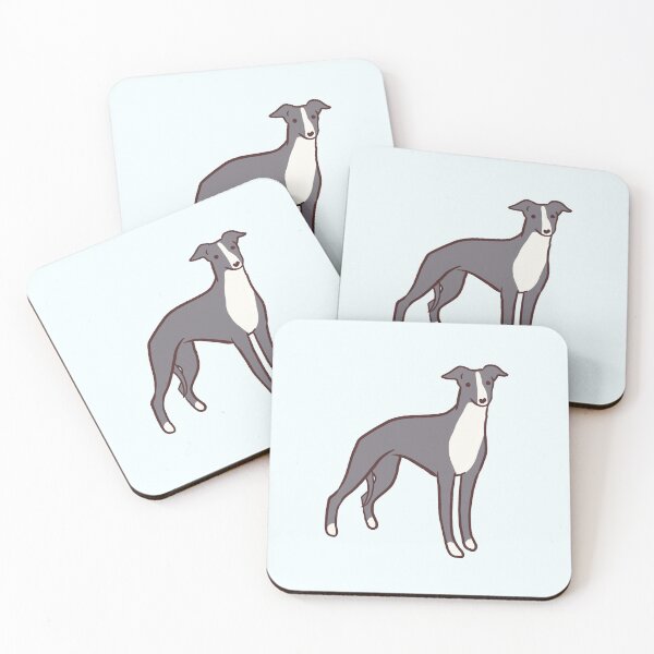 Item preview, Gray whippet dog illustration  designed and sold by Mayarart.