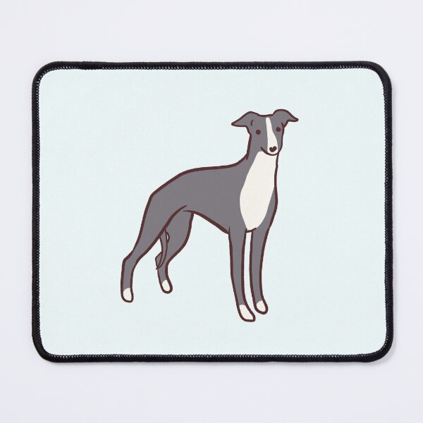 Item preview, Gray whippet dog illustration designed and sold by Mayarart.