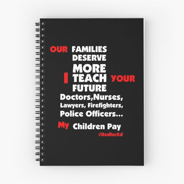 Item preview, Our Families Deserve More I Teach Your #RedForEd designed and sold by CreativeStrike.