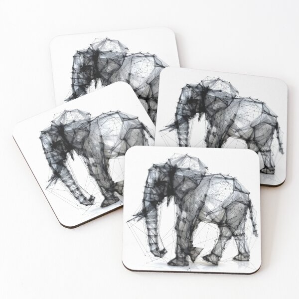 Item preview, Geometric Elephant Low Poly Design Illustration designed and sold by ImagineCorner.