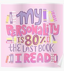 Bookish Personality RETRO Typography Poster