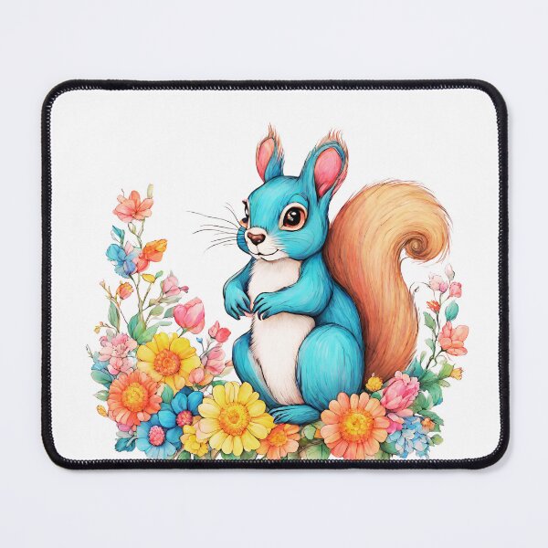 Item preview, Floral Companion: The Squirrel Among the Petals designed and sold by Aurorartsprint.