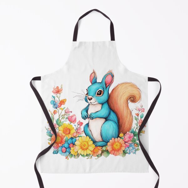 Item preview, Floral Companion: The Squirrel Among the Petals designed and sold by Aurorartsprint.