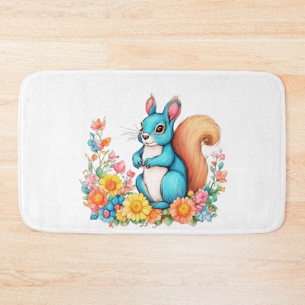 Item preview, Floral Companion: The Squirrel Among the Petals designed and sold by Aurorartsprint.
