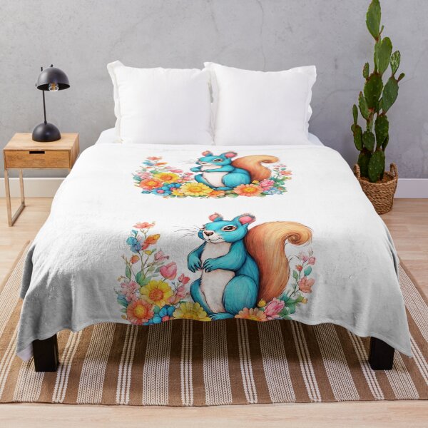 Item preview, Floral Companion: The Squirrel Among the Petals designed and sold by Aurorartsprint.