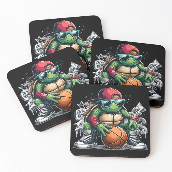 Item preview, Basketball Turtle Sunglasses Graffiti Gift designed and sold by Pineapple-Tree.