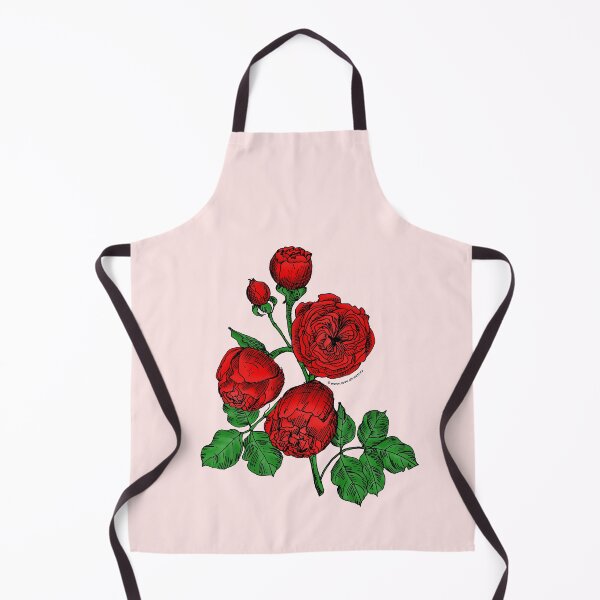 Item preview, Bright Red Pompon Rose Bloom Very Full 40+ Petals In 3+ Rows designed and sold by Rachael Taylor.