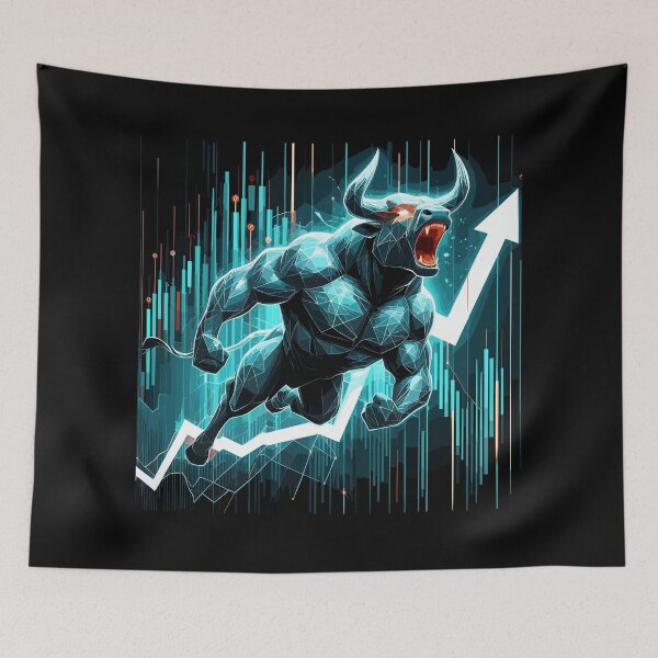 Item preview, Finance Stocks Taurus Bull Wall Street Gift designed and sold by Pineapple-Tree.