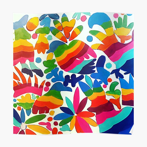 Mexican Otomi Colors Poster