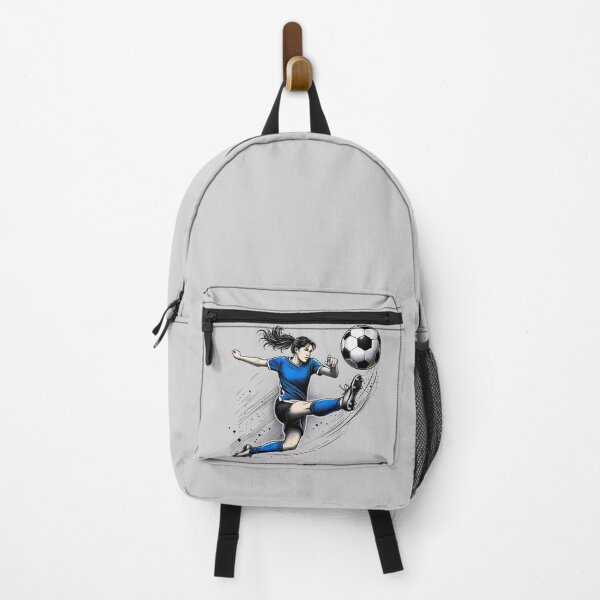 Item preview, bright emblem of football young soccer player girl fighting for the ball designed and sold by orthodox-icon.