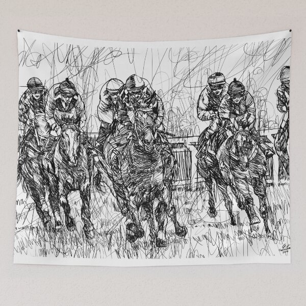 Item preview, DERBY RACE ink painting.1 designed and sold by lautir.
