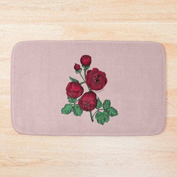 Item preview, Dark Red Pompon Rose Bloom Very Full 40+ Petals In 3+ Rows designed and sold by Rachael Taylor.