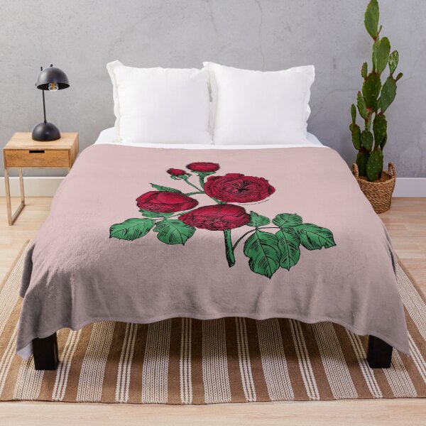 Item preview, Dark Red Pompon Rose Bloom Very Full 40+ Petals In 3+ Rows designed and sold by zenithcreative.
