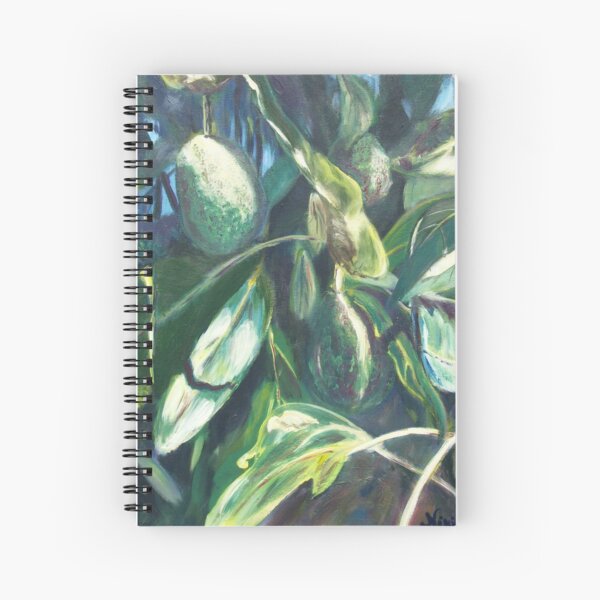 Avocado Lights (acrylic) Spiral Notebook