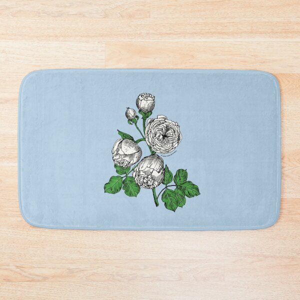 Item preview, White Pompon Rose Bloom Very Full 40+ Petals In 3+ Rows designed and sold by Rachael Taylor.