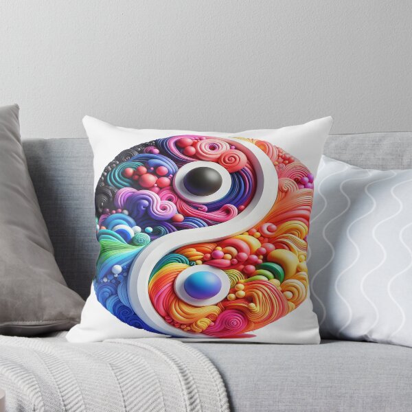 Item preview, 3D colorful Yin Yang Tshirt Sign for meditation designed and sold by shirt-studio.