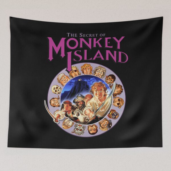 Item preview, Secret Of Monkey Island - Logo And Pirate Codewheel - Classic Ms-Dos Point And Click Graphic Adventure Game designed and sold by KristofeNitzsc.