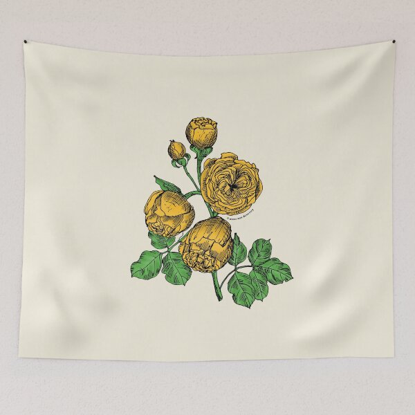 Item preview, Yellow Pompon Rose Bloom Very Full 40+ Petals In 3+ Rows designed and sold by zenithcreative.