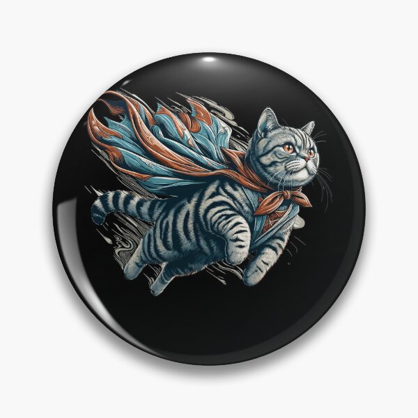Item preview, Super cat British Shorthair BKH tabby gift designed and sold by Pineapple-Tree.