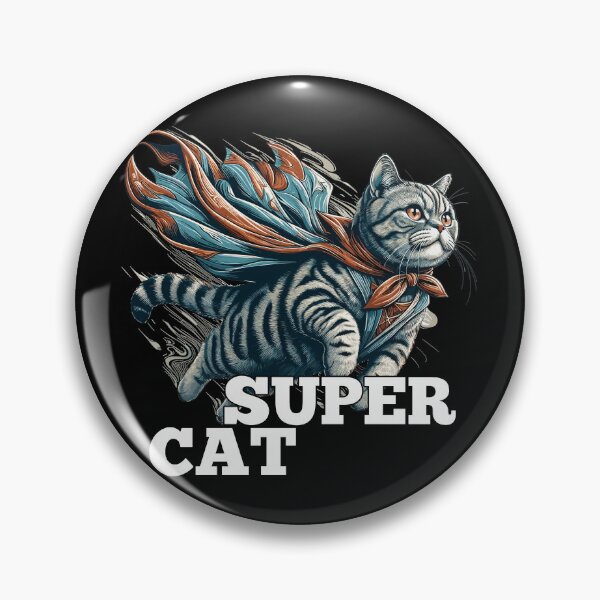 Item preview, Super cat British Shorthair BKH tabby gift designed and sold by Pineapple-Tree.