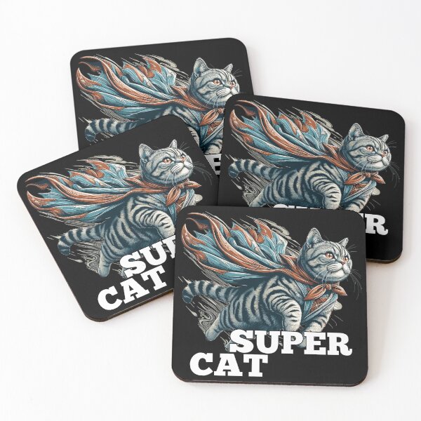 Item preview, Super cat British Shorthair BKH tabby gift designed and sold by Pineapple-Tree.