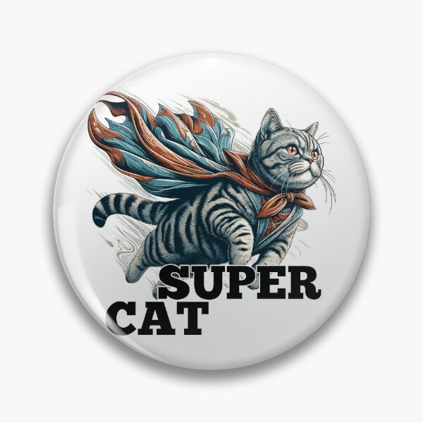 Item preview, Super cat British Shorthair BKH tabby gift designed and sold by Pineapple-Tree.