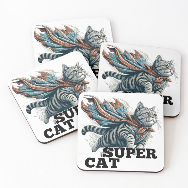 Item preview, Super cat British Shorthair BKH tabby gift designed and sold by Pineapple-Tree.