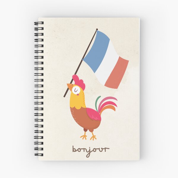 Item preview, Bonjour, retro style French greeting  designed and sold by Pommallina.