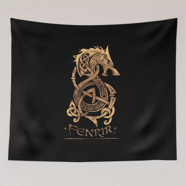 Item preview, Fenrir The Nordic Monster Wolf designed and sold by KatjaSchaller.