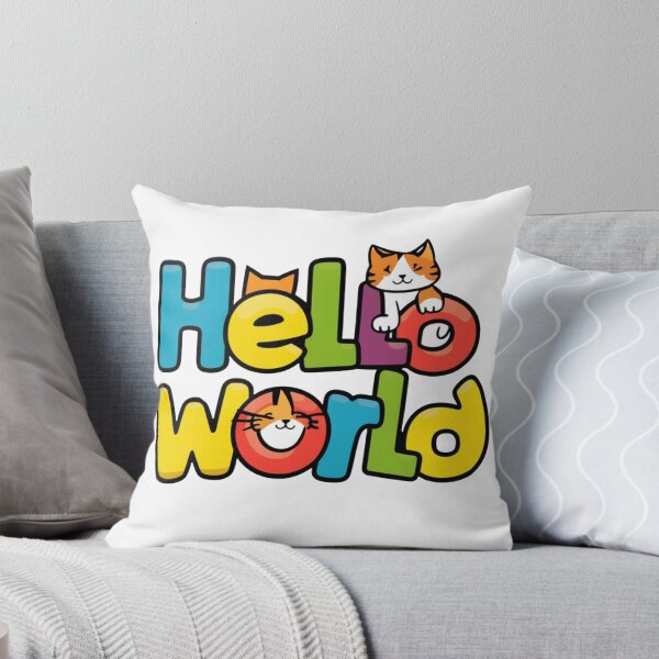 Item preview, Hello world, cute cat tshirt design designed and sold by hamoudaatm3.