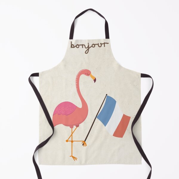 Item preview, Bonjour, retro style French greeting designed and sold by Pommallina.