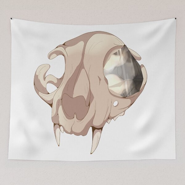 Item preview, Cat Skull and Smoky Quartz designed and sold by startedraining.