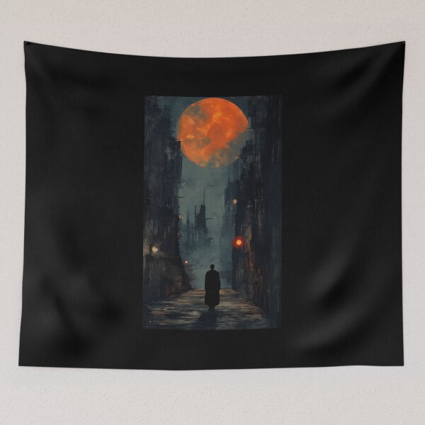 Item preview, Solitary Reverie The Moonlit Boulevard designed and sold by RenateOpitz.
