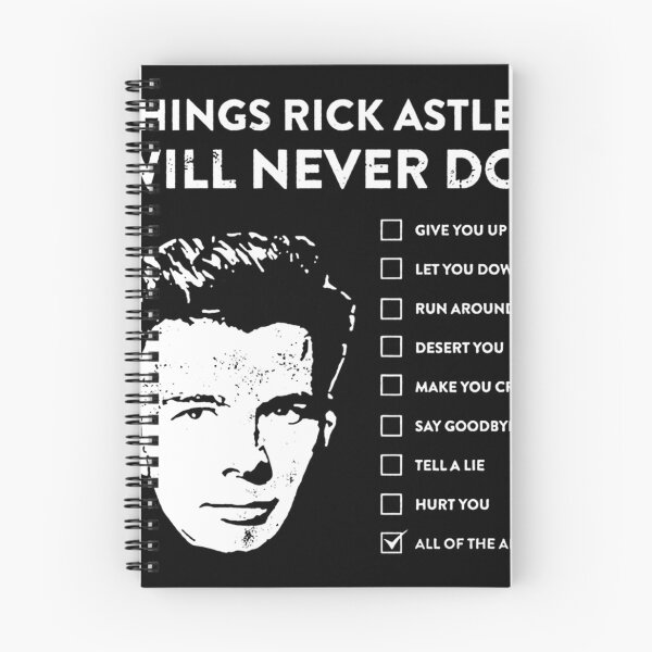 Item preview, Things Rick Astley Will Never Do designed and sold by RenateOpitz.
