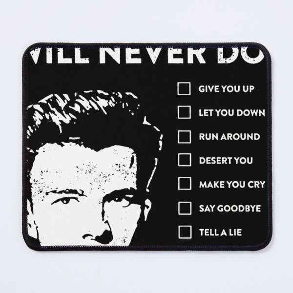 Item preview, Things Rick Astley Will Never Do designed and sold by RenateOpitz.