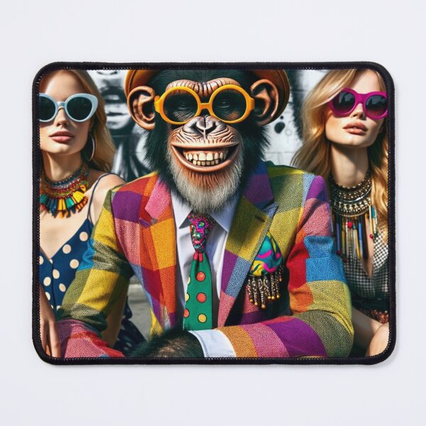Item preview, Funky Monkey, Grinning Ape with Chicks designed and sold by Emoji Emblems.
