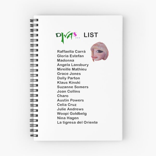 Item preview, Divas list designed and sold by Jarama.