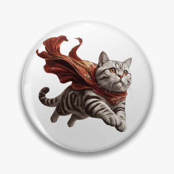Item preview, Super cat British Shorthair BKH tabby gift designed and sold by Pineapple-Tree.