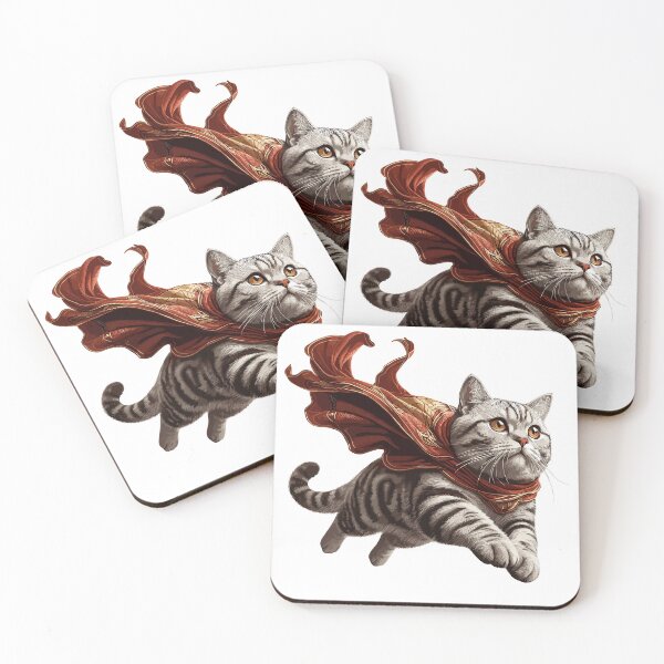 Item preview, Super cat British Shorthair BKH tabby gift designed and sold by Pineapple-Tree.