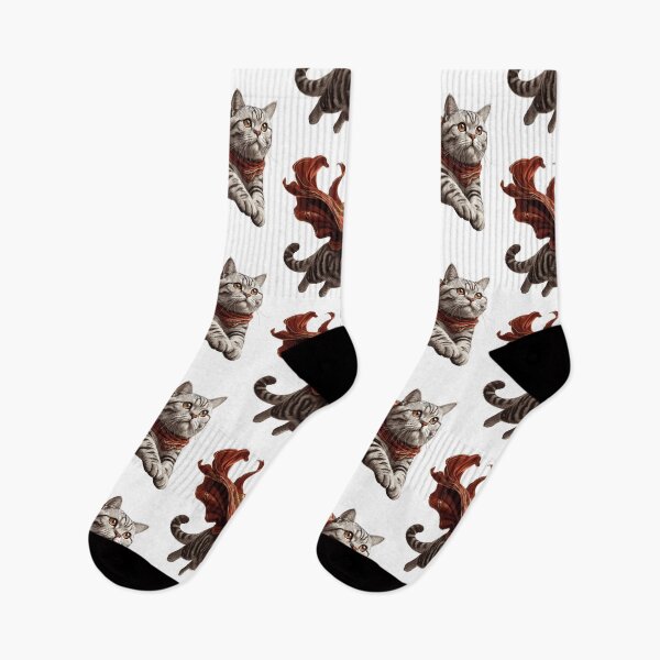 Item preview, Super cat British Shorthair BKH tabby gift designed and sold by Pineapple-Tree.